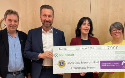 Erfolgreiches Benefizwatten des Lions Club Meran/o Host 7.000 Euro für das Frauenhaus Meran